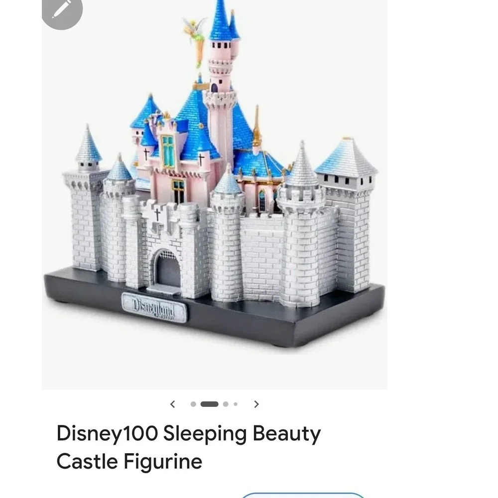 Disney 100 Sleeping Beauty Castle Figurine‎ Disneyland Tinkerbell Collectible